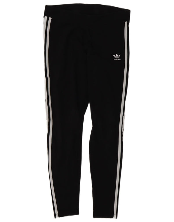 Legginsy damskie Adidas UK 14, średnie, czarne, bawełniane