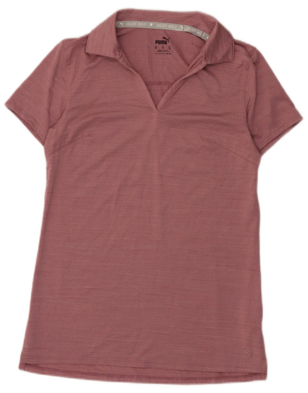 Damska koszulka polo Puma UK 6 XS, różowa, nakrapiana, poliester