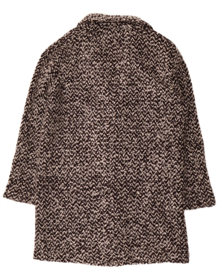 Damski płaszcz oversize Phase Eight UK 12, średni czarny, akrylowy Chevron