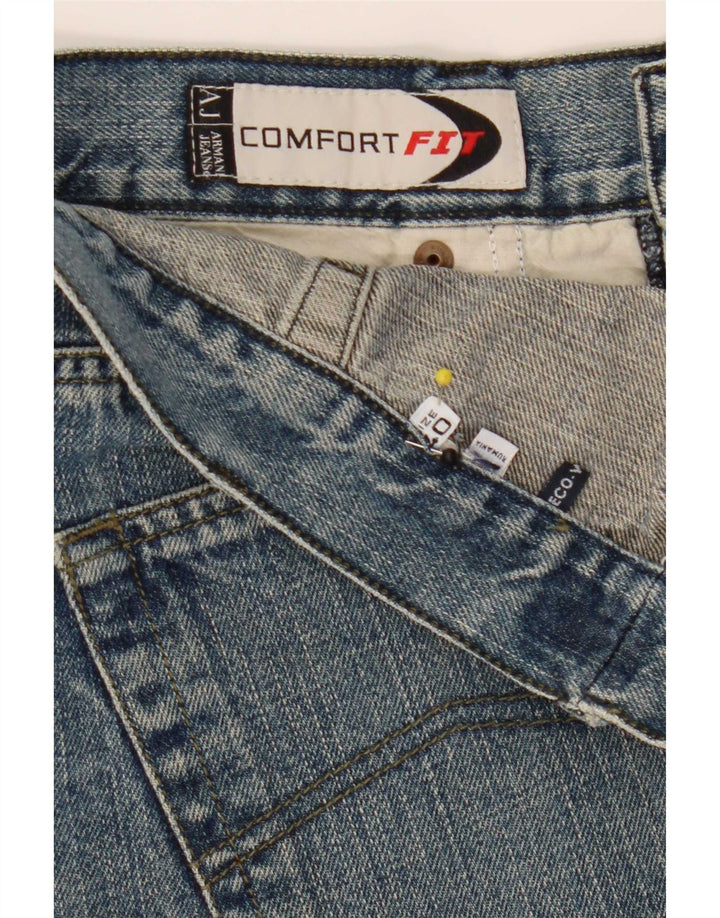 Męskie jeansy Armani Comfort Fit Straight W40 L28 Niebieskie