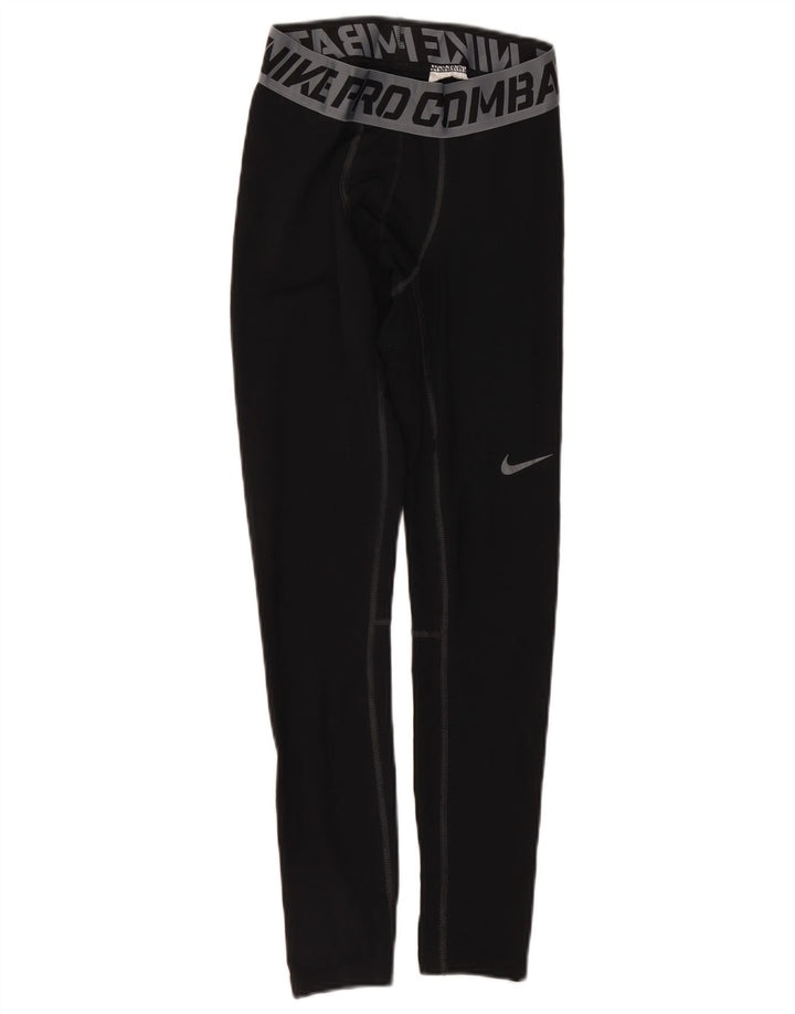 Męskie legginsy z grafiką Nike, średnie czarne