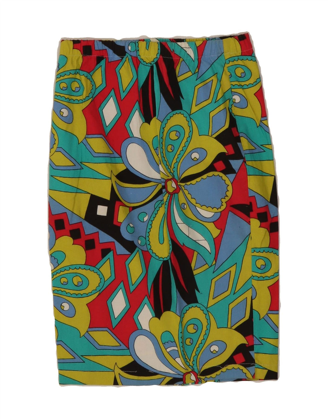 VINTAGE Womens Pencil Skirt W28 Medium Multicoloured Floral Vintage Vintage and Second-Hand Vintage from Messina Hembry 