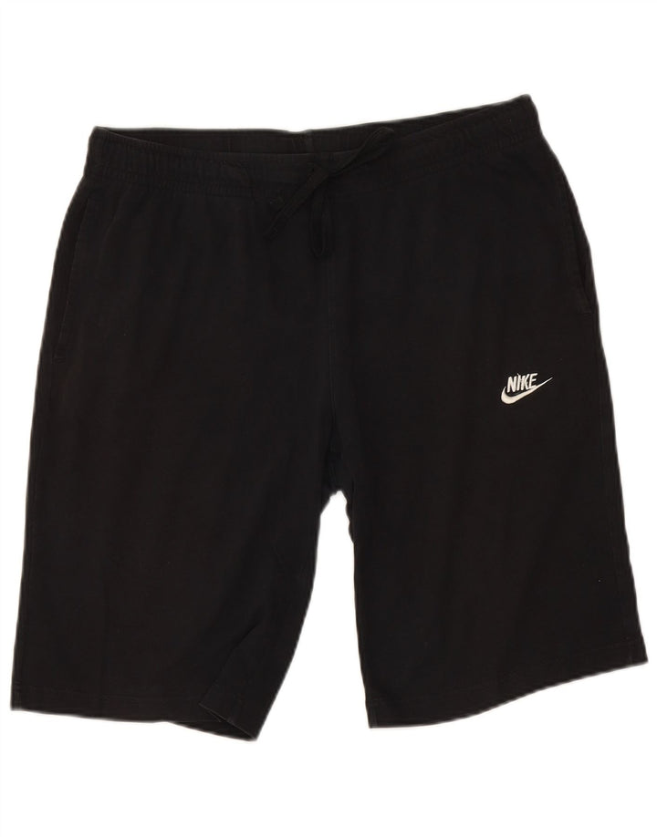 NIKE Mens Sport Shorts Large  Black Cotton