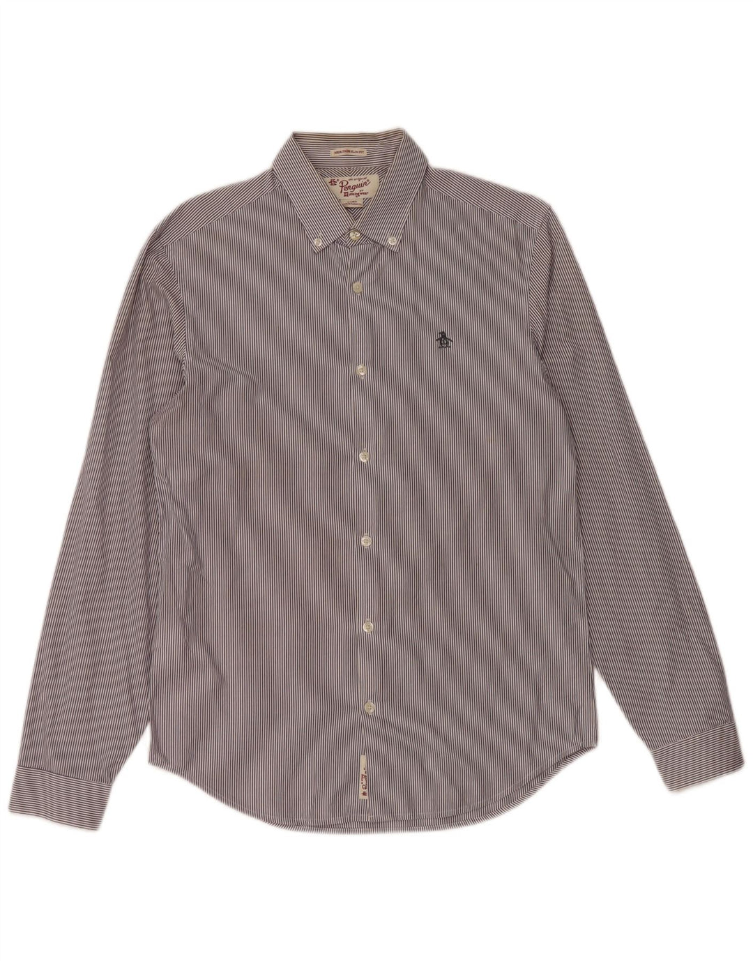 Koszula męska PENGUIN Heritage o dopasowanym kroju, mała, bawełniana w granatowe prążki