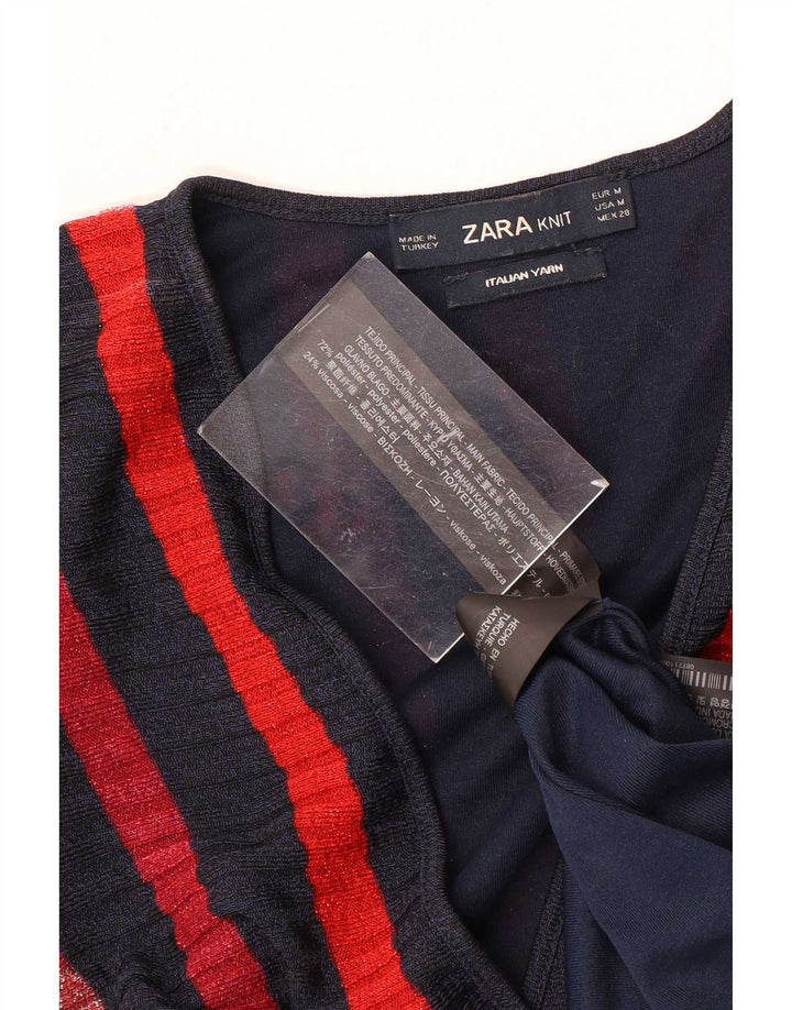 Damska sukienka maxi bez rękawów Zara UK 12 w średnie wielokolorowe paski