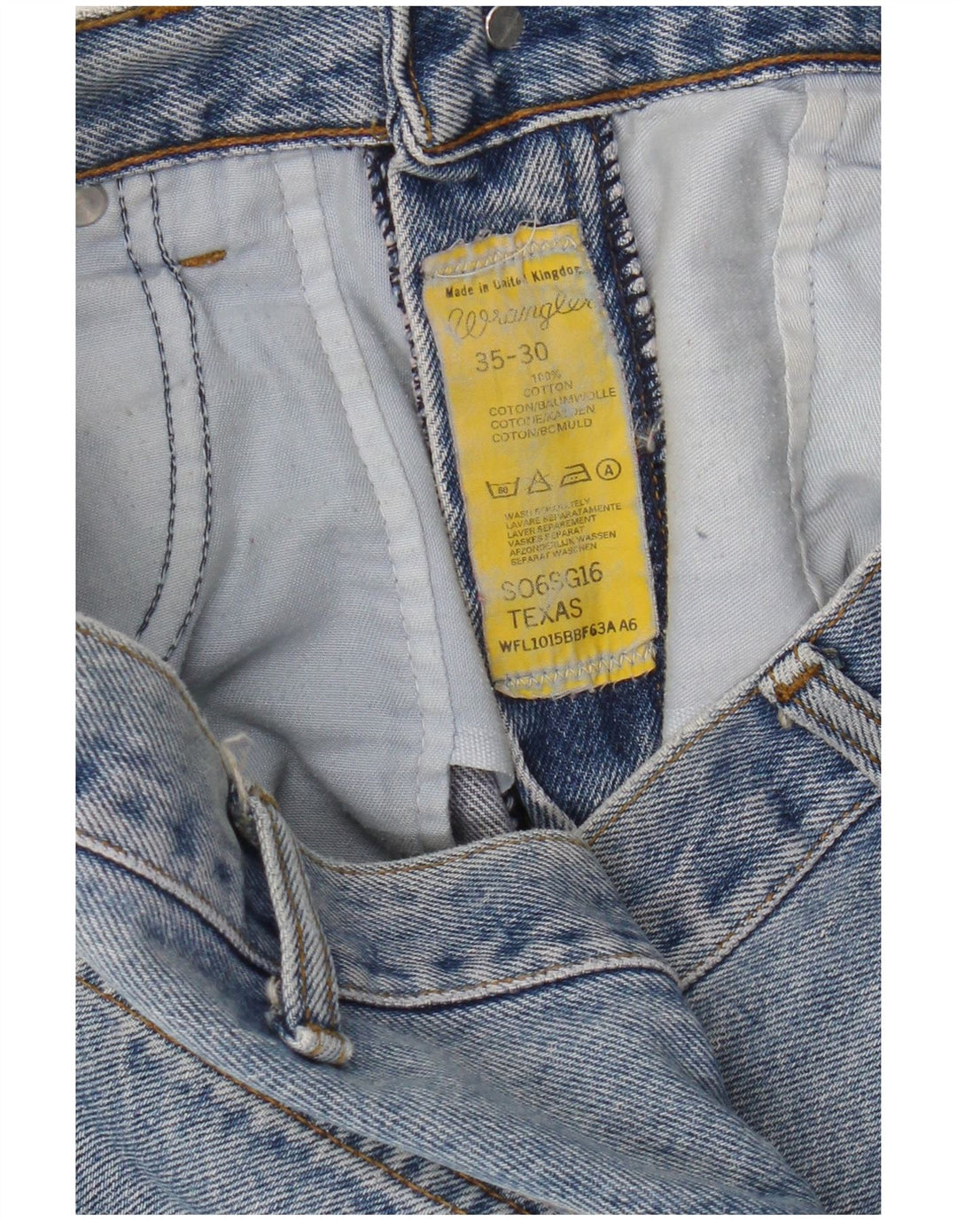 Męskie jeansy Wrangler Texas Straight W35 L27 Niebieskie, bawełniane