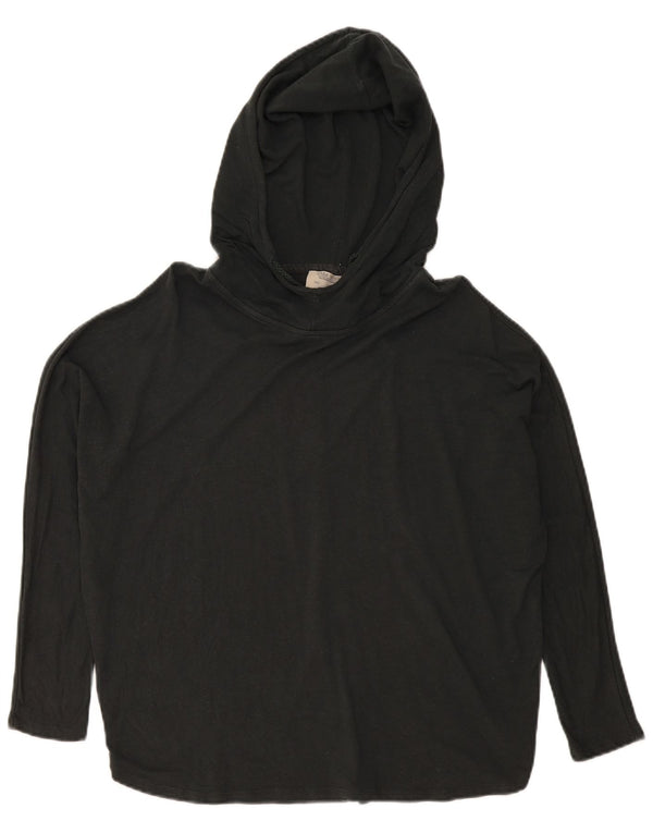Damska koszulka oversize z kapturem i długim rękawem Zara UK 10 Small Black