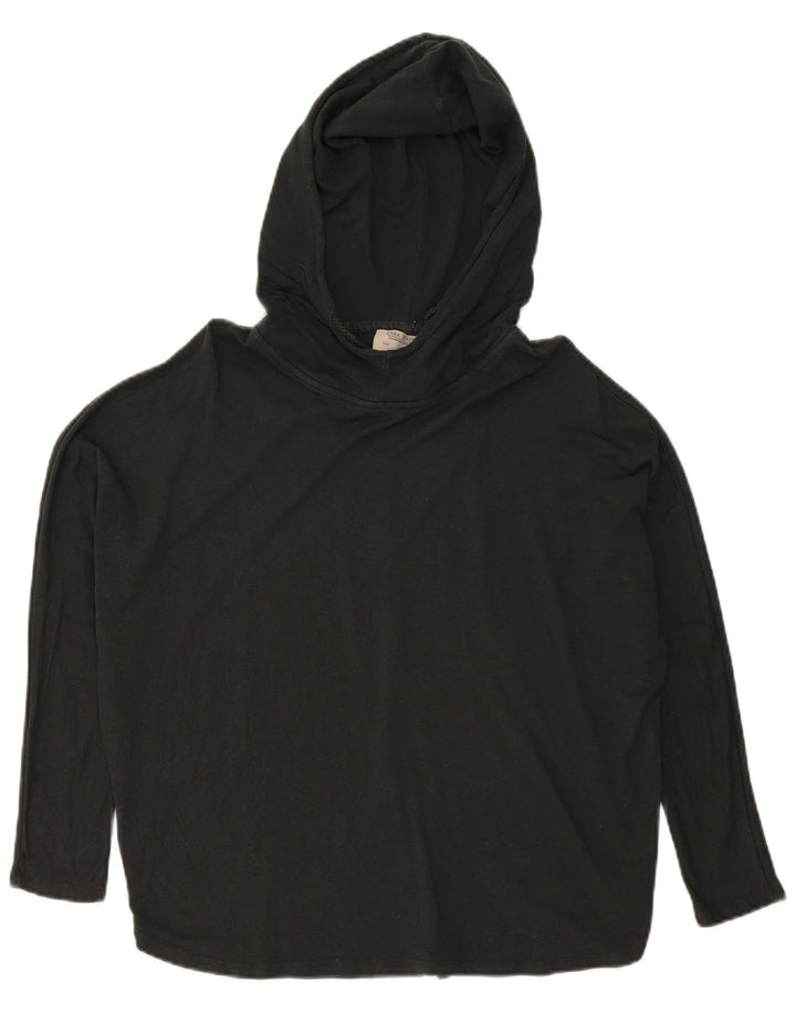 Damska koszulka oversize z kapturem i długim rękawem Zara UK 10 Small Black