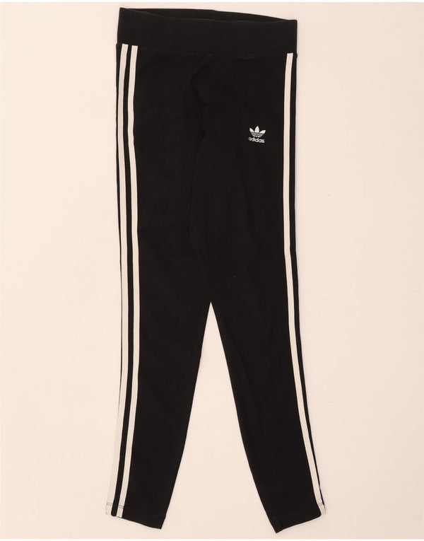 Legginsy Damskie Adidas UK 8 Małe Czarne Bawełniane