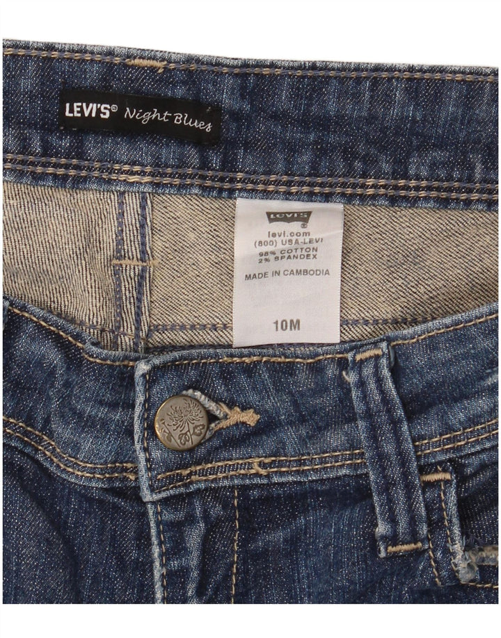 Damskie dżinsy Levi's w trudnej sytuacji, proste US 10, duże, W32 L32, niebieska bawełna