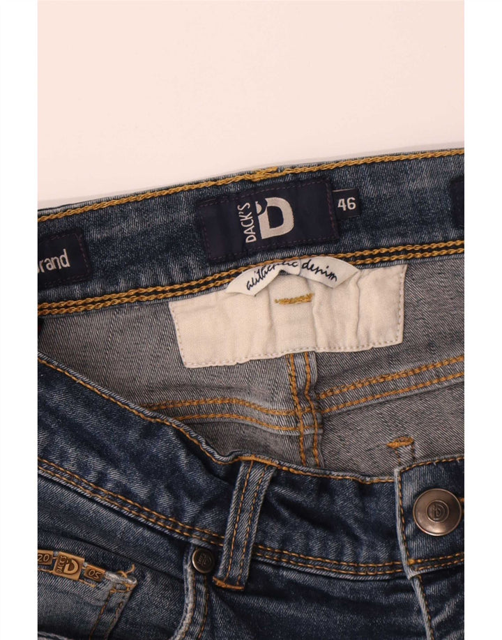 Damskie jeansy proste Dack's o regularnym kroju IT 46 Large W28 L29 granatowe