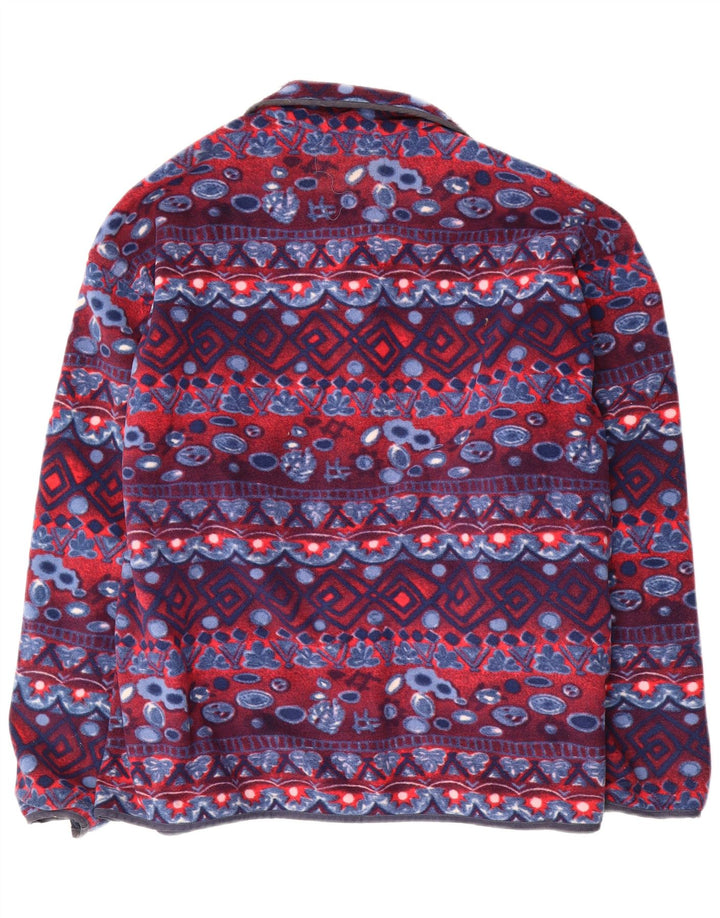 Męska kurtka polarowa DIADORA UK 40, duża, granatowa, z geometrycznym poliestrem