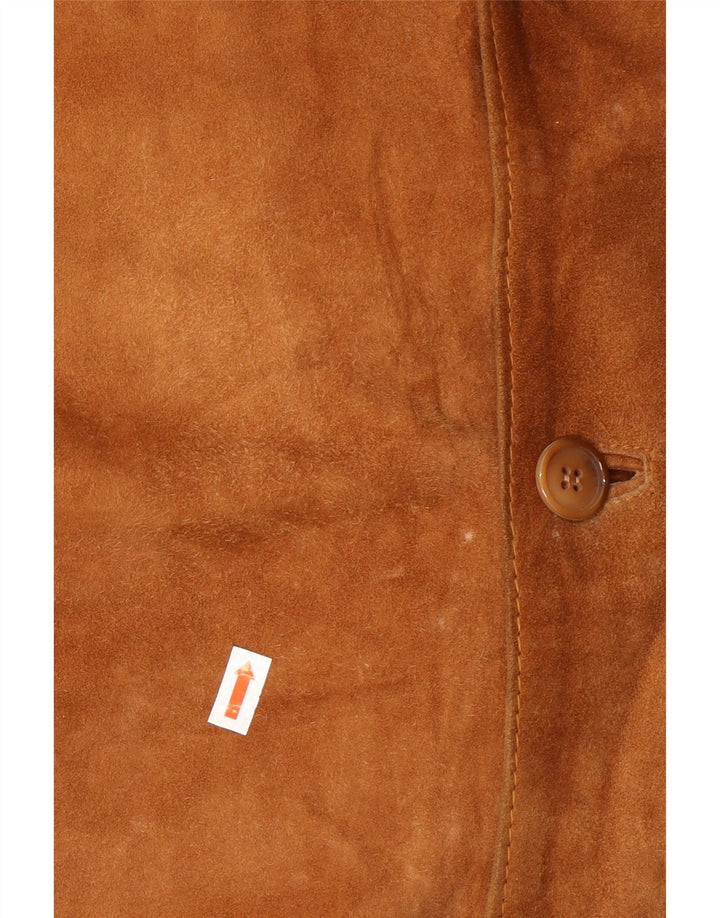 Zamszowa kurtka męska VINTAGE IT 52 XL w kolorze beżowym