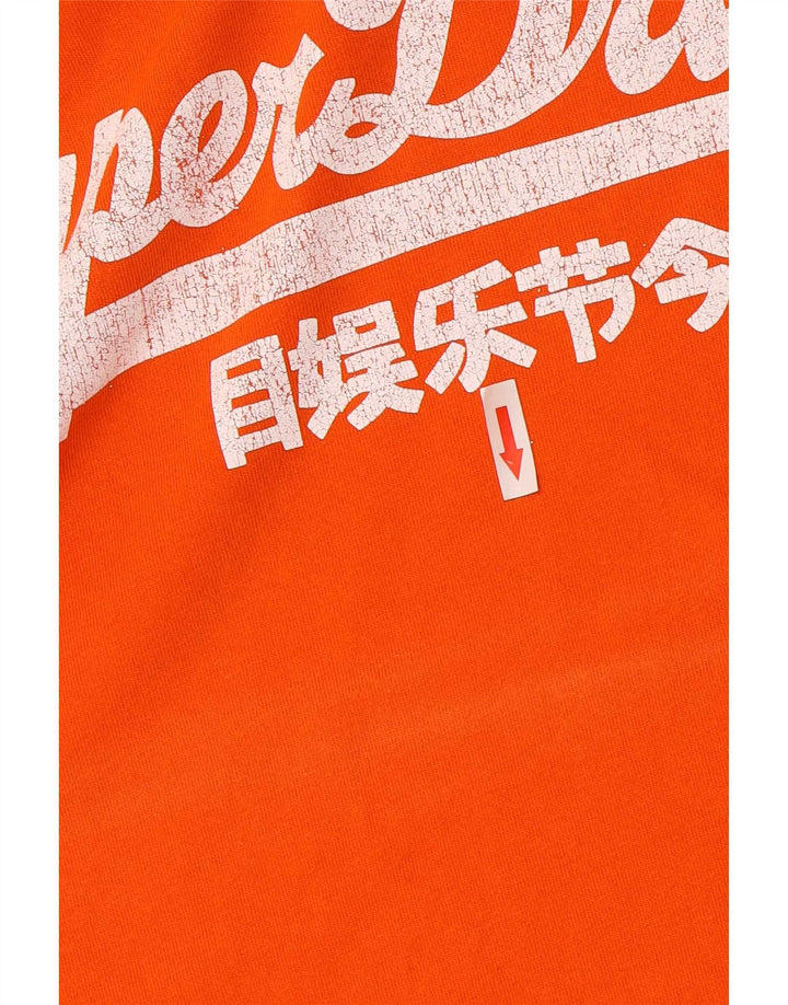 Męski T-shirt Superdry z grafiką, średni pomarańczowy
