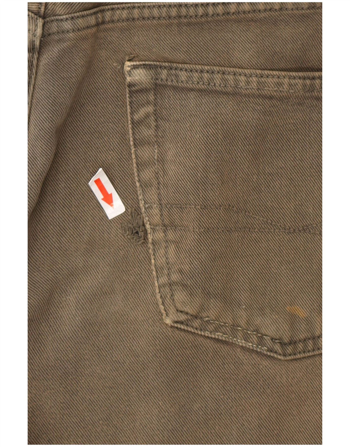 Męskie proste dżinsy HUGO BOSS Arkansas W34 L34 Khaki, bawełna
