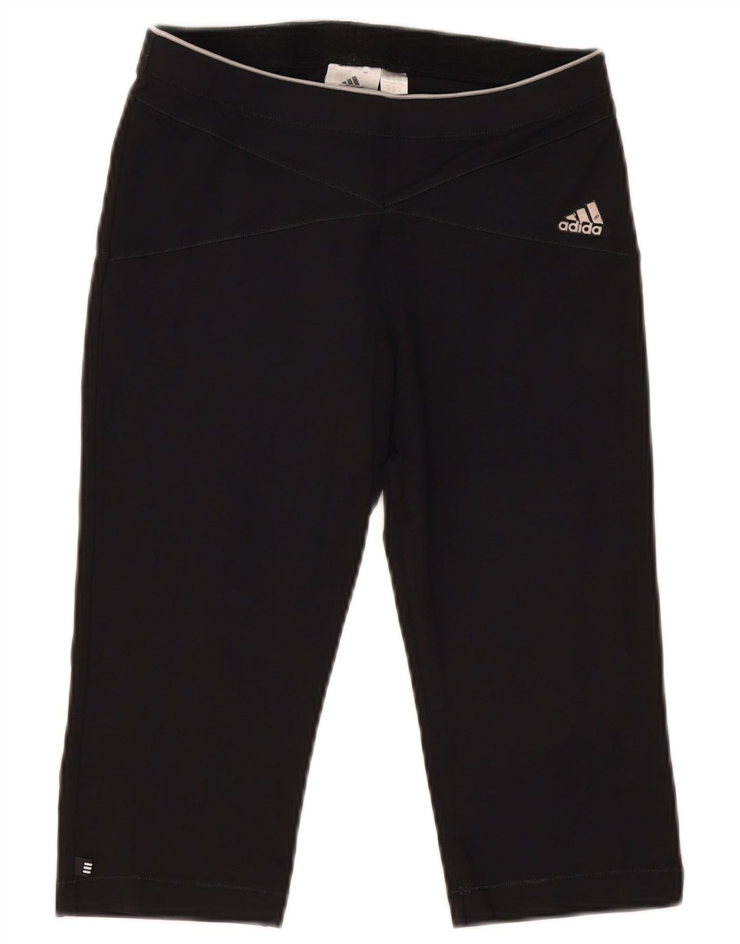 Damskie legginsy Adidas Capri UK 12 Średni czarny poliamid