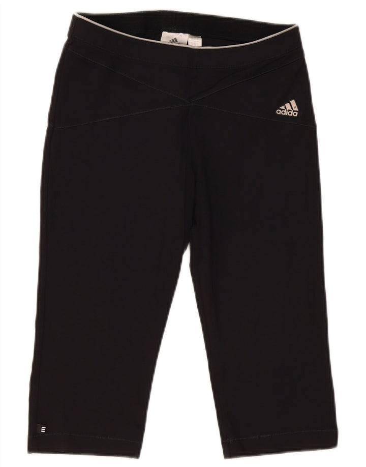 Damskie legginsy Adidas Capri UK 12 Średni czarny poliamid