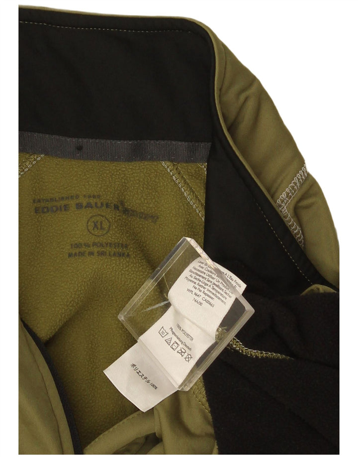 Męski dres Eddie Bauer z zamkiem błyskawicznym i bluzą XL w kolorze zielonym