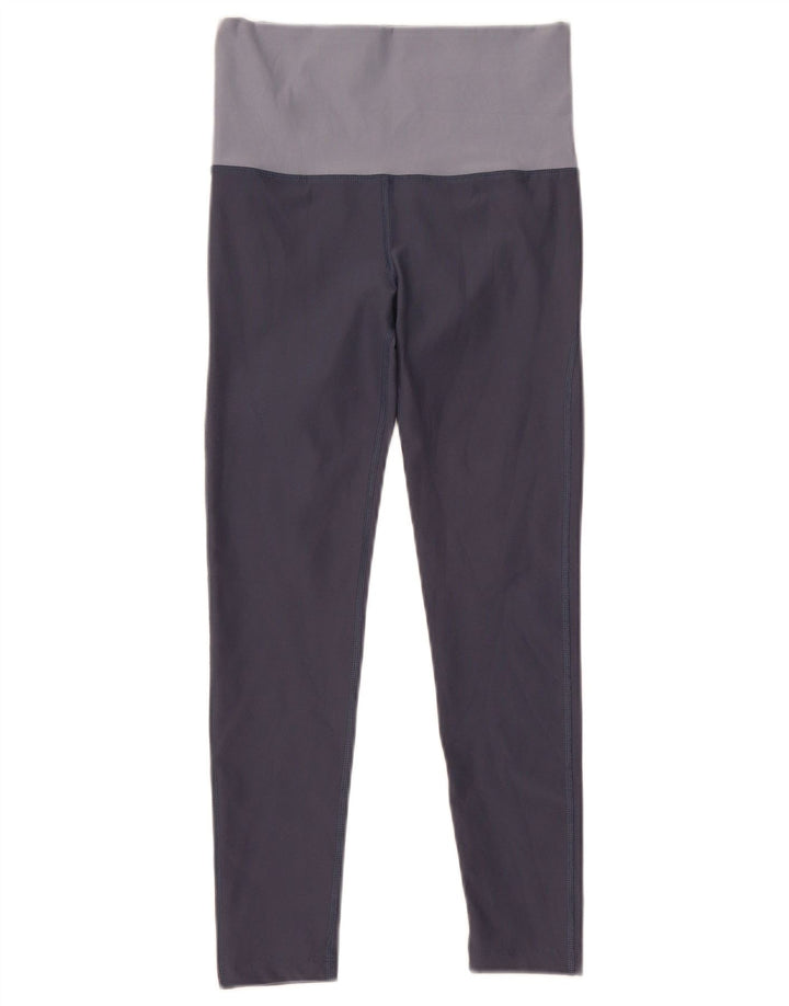 Dziewczęce legginsy Nike Dri Fit 10-11 lat, średni niebieski, poliester z blokami kolorów