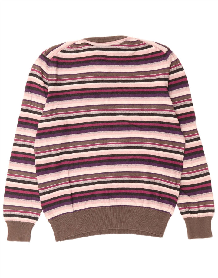 SERGIO TACCHINI Sweter damski z dekoltem w kształcie litery V, UK 14, średni, wielobarwny
