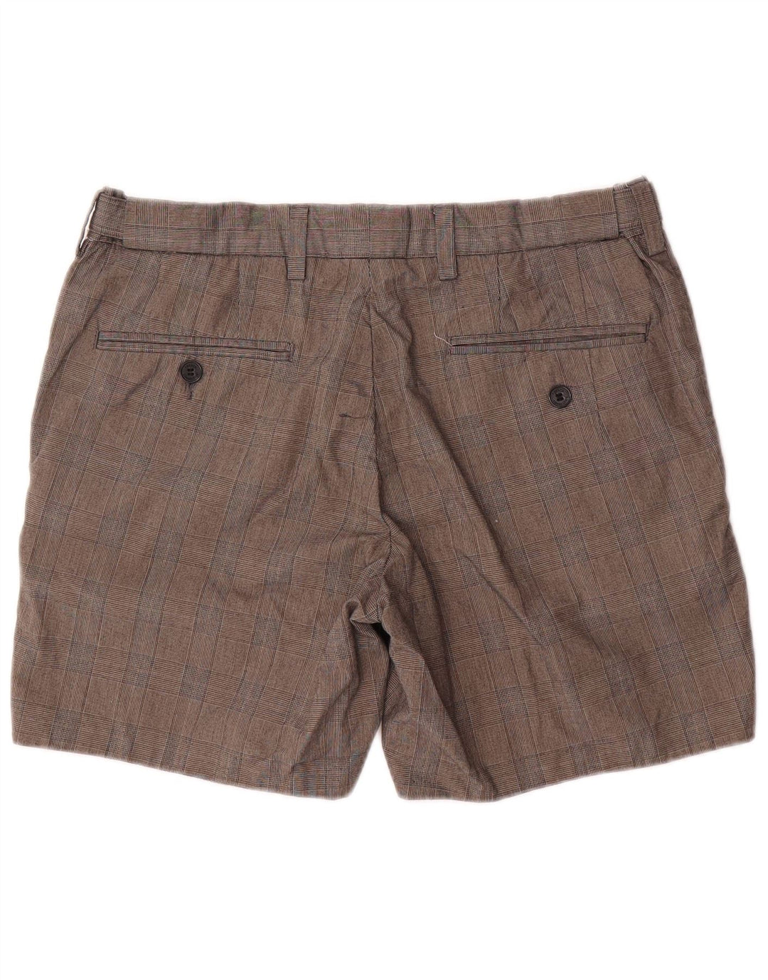 Męskie spodenki Chino French Connection W34, duże, szare, bawełniane w kratkę