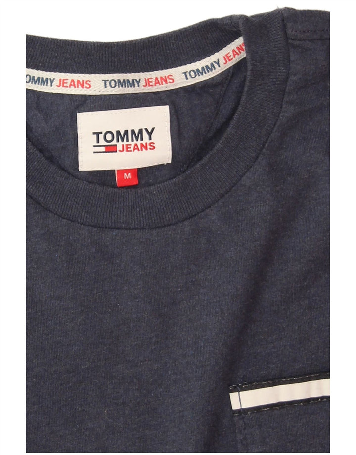 T-shirt męski Tommy Hilfiger Top, średni, granatowy, bawełniany