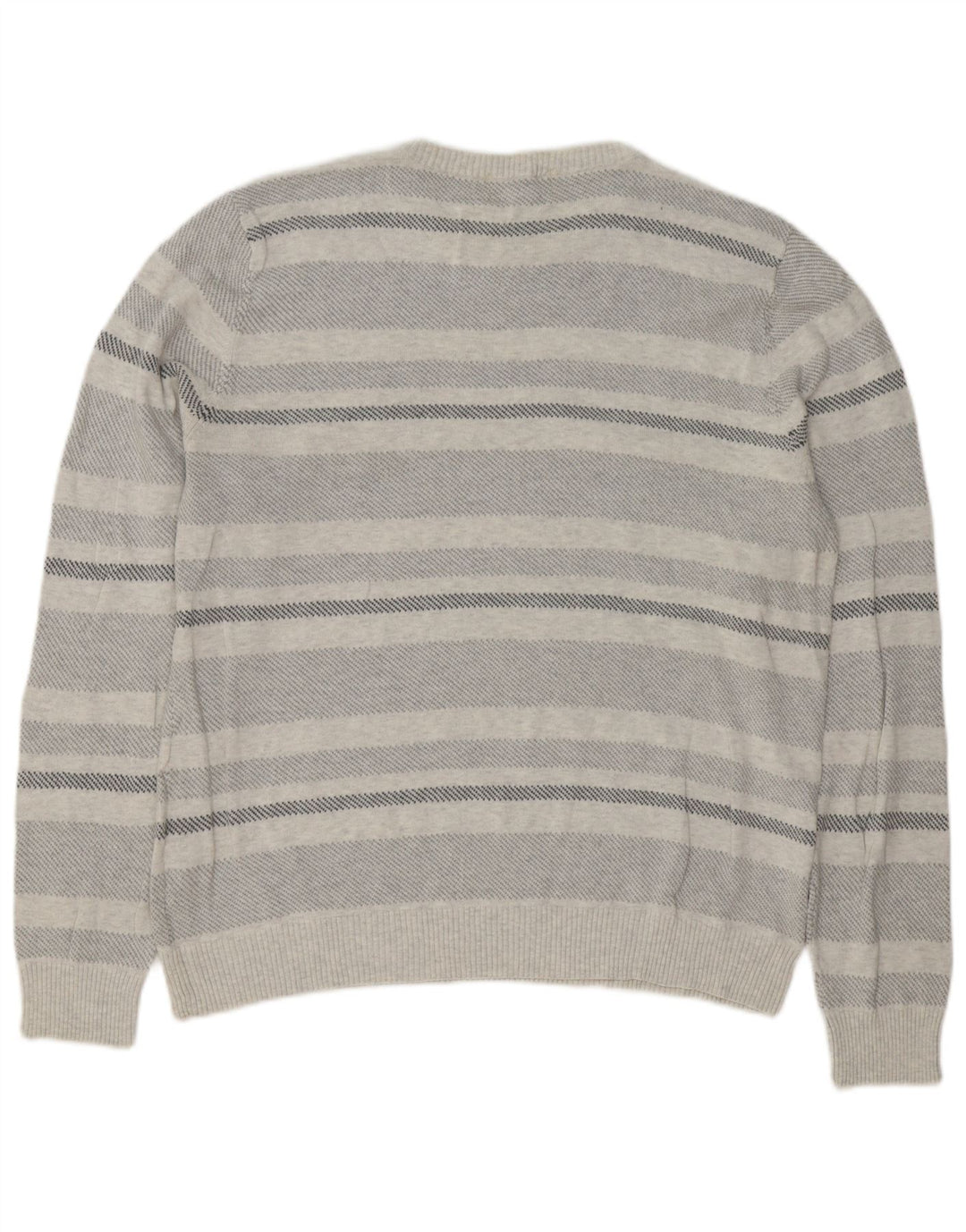 Męski sweter Marks & Spencer Blue Harbor z okrągłym dekoltem, duży, szary