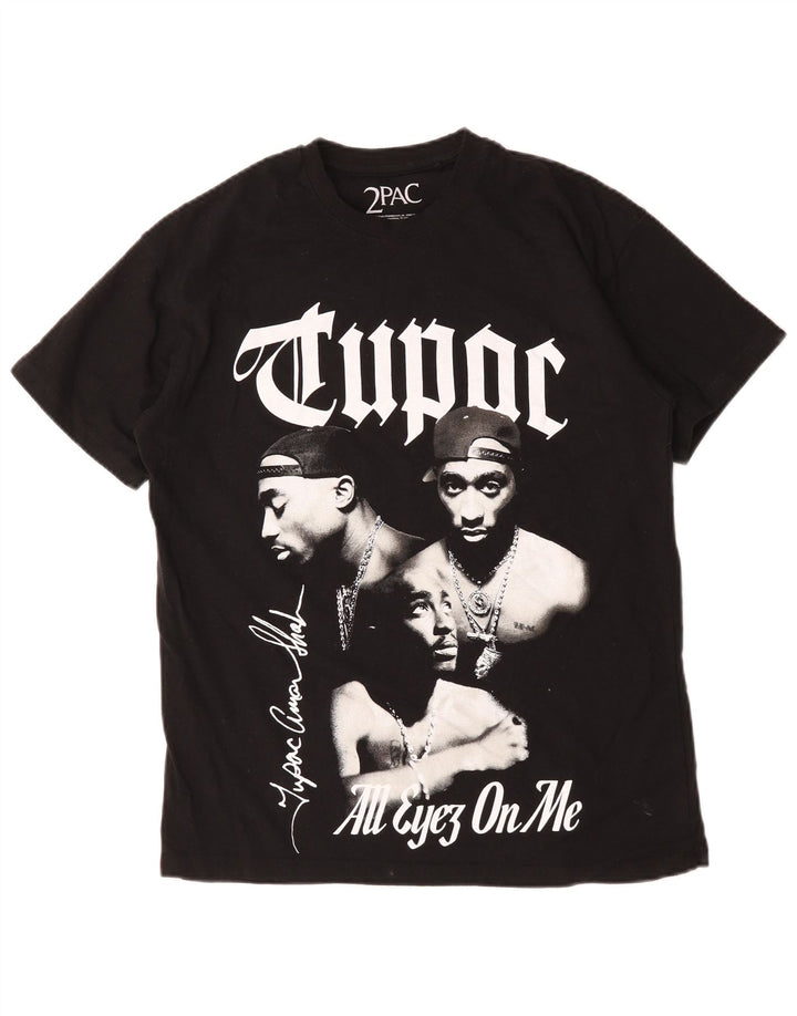 Męski T-shirt z grafiką Pull & Bear 2 Pac, mały, czarny