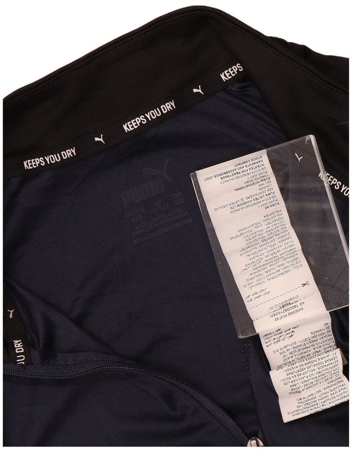 Bluza chłopięca PUMA, bluza dresowa, 11-12 lat, granatowa, z blokami kolorów