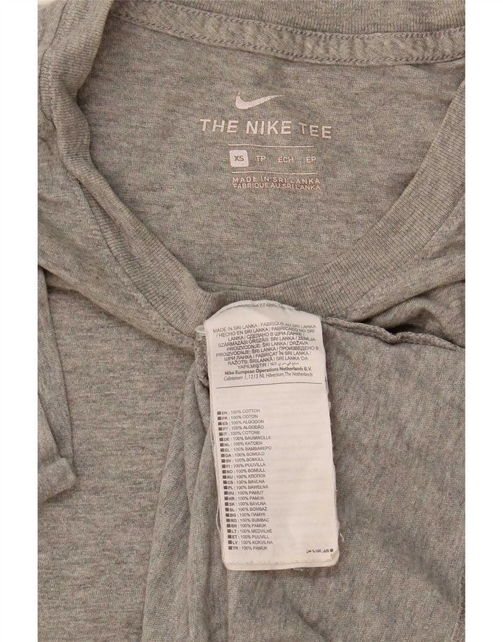 Męska koszulka T-shirt Nike XS, szara, nakrapiana bawełna