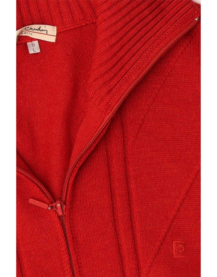 Sweter męski Pierre Cardin, duży, czerwony, wełniany