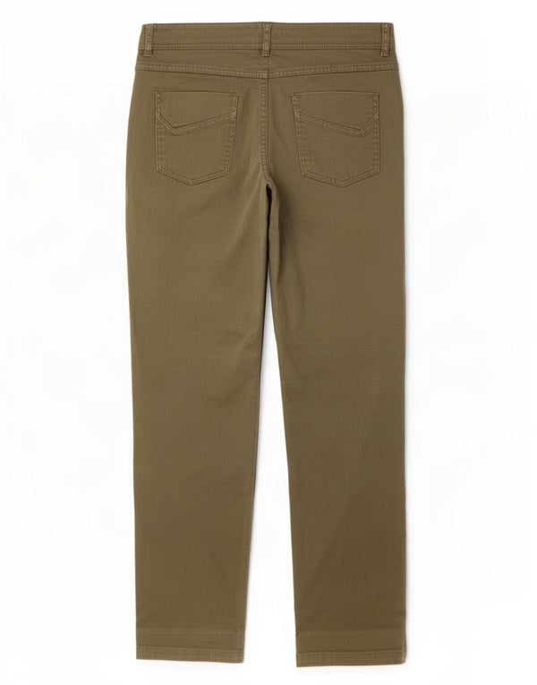 Damskie proste dżinsy John Lewis UK 14 Large W32 L29 Khaki Cotton