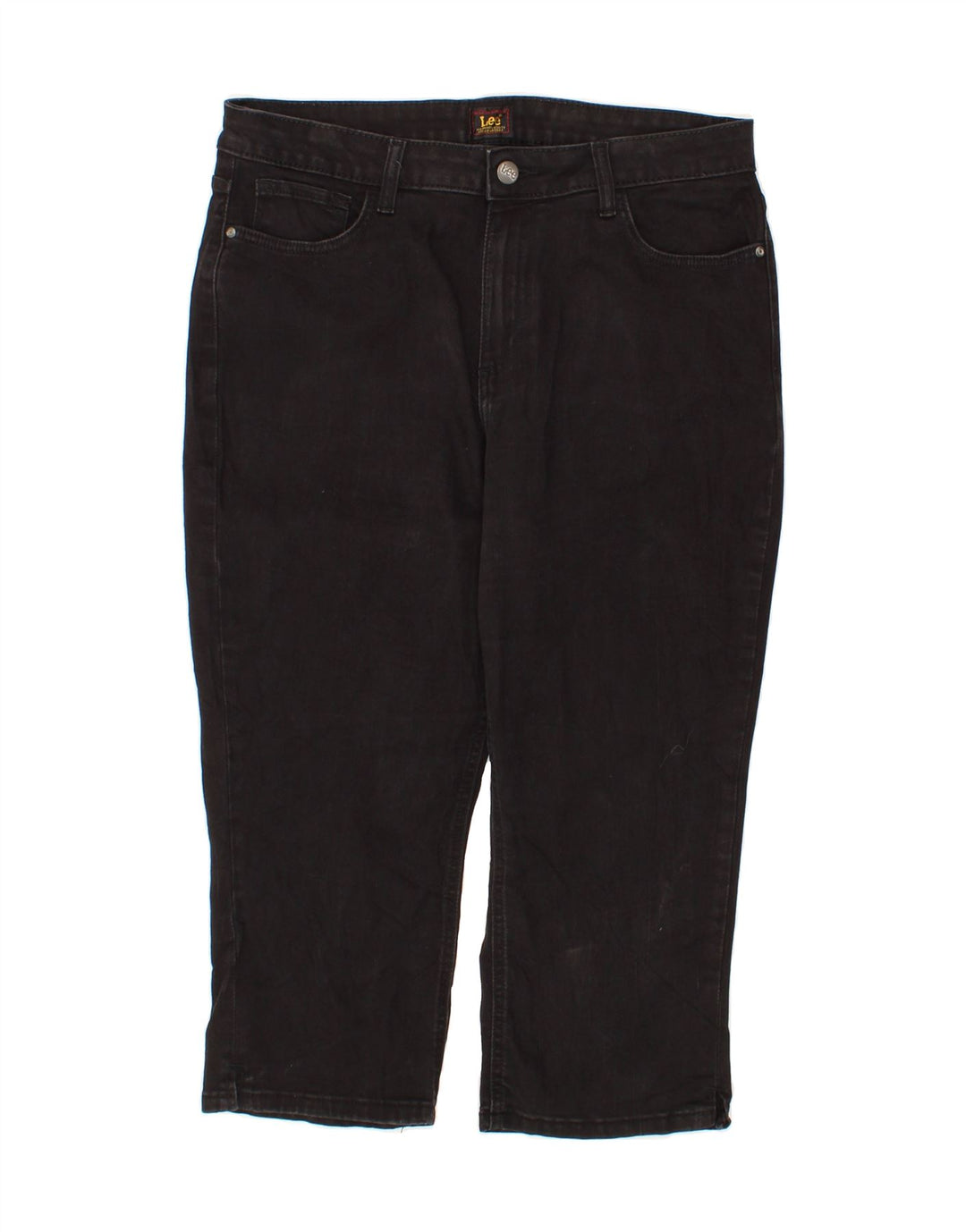 LEE Womens Capri Jeans W34 L20 Black Vintage Lee and Second-Hand Lee from Messina Hembry 
