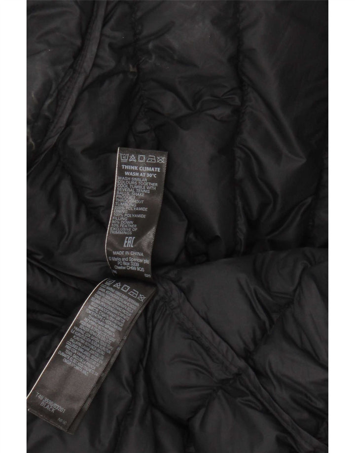 Marks & Spencer Damska wyściełana kamizelka UK 20 2XL Czarny poliamid