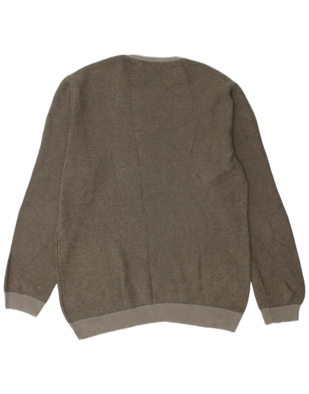 Męski sweter Calvin Klein z okrągłym dekoltem, średnioszary, bawełniany