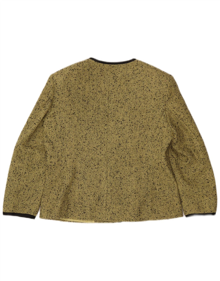 Damska marynarka DELIA FERRARI oversize z rękawem 3/4 IT 41 mała zielona