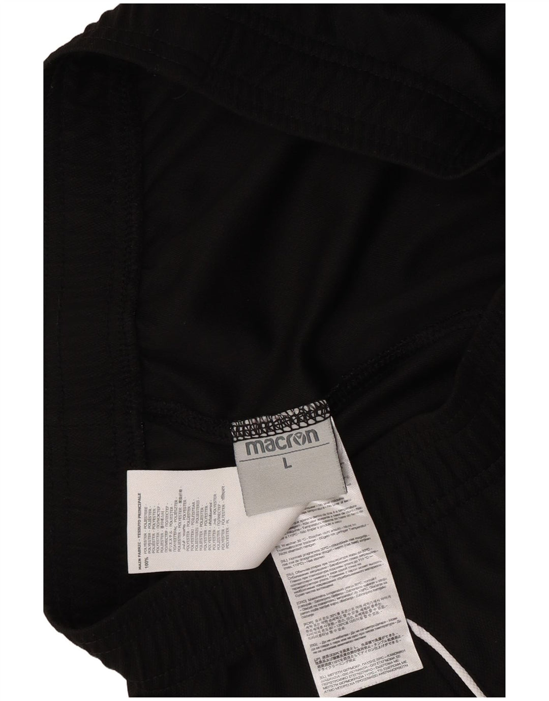 Męskie spodenki sportowe Macron HELLAS VERONA, duże, czarne, poliestrowe