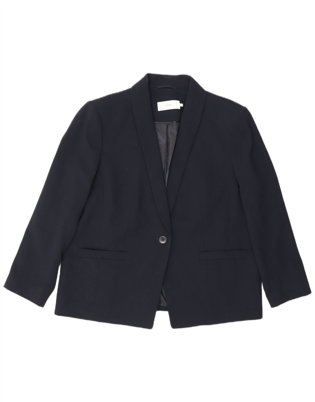 Damska marynarka zapinana na 1 guzik John Lewis, UK 18 XL, granatowa, poliestrowa