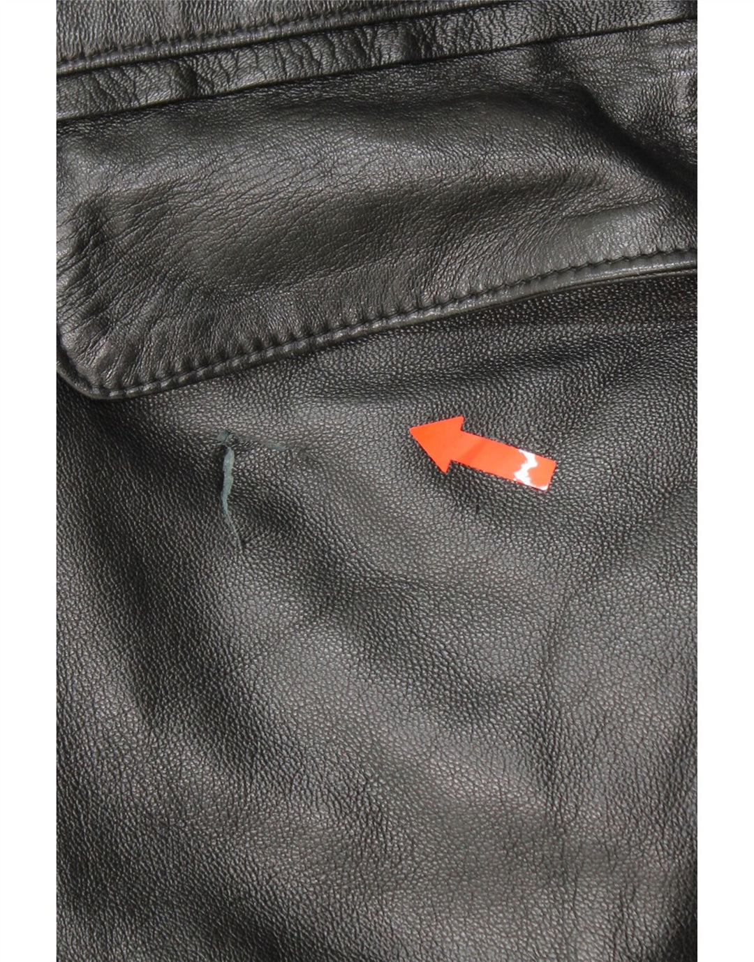 VINTAGE Womens Leather Coat UK 14 Medium Black Leather Vintage Vintage and Second-Hand Vintage from Messina Hembry 