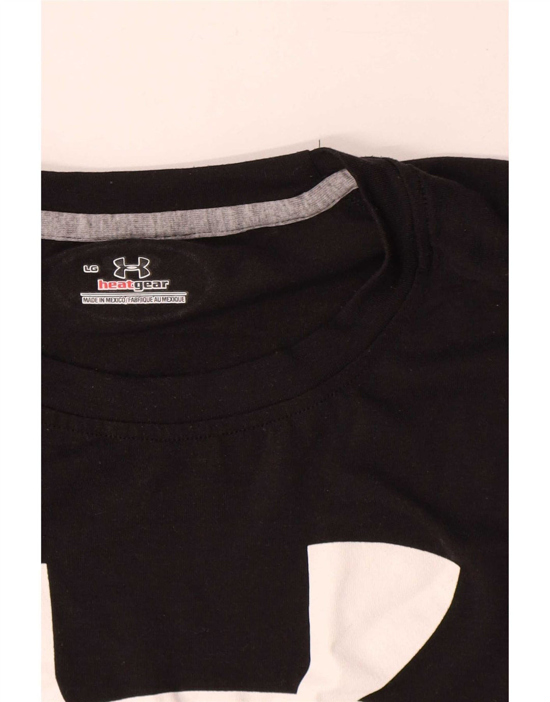 Męski T-shirt z grafiką Under Armour Heat Gear, duży, czarny, poliestrowy