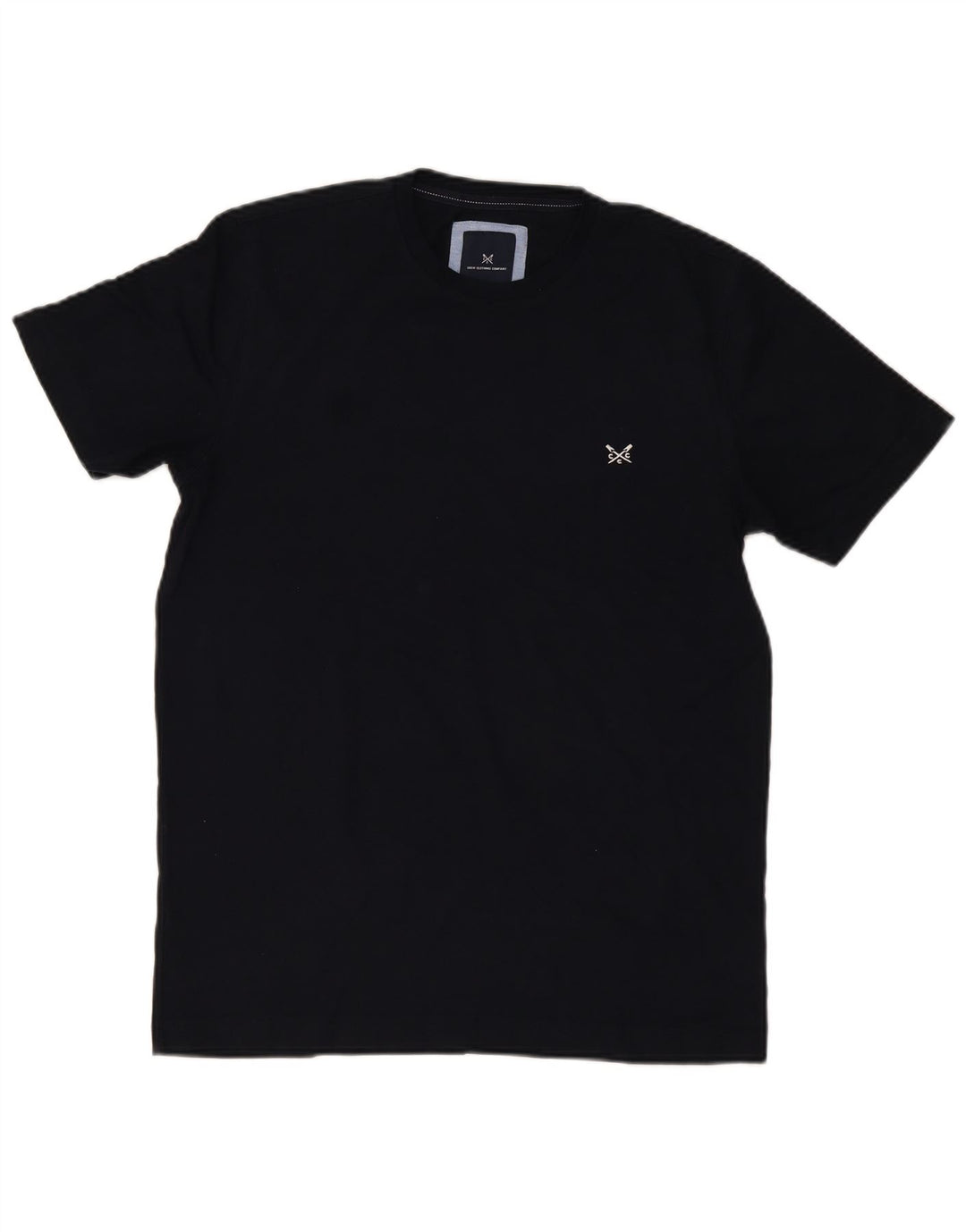 Crew Clothing Męski T-shirt Top Średni Granatowy Bawełna