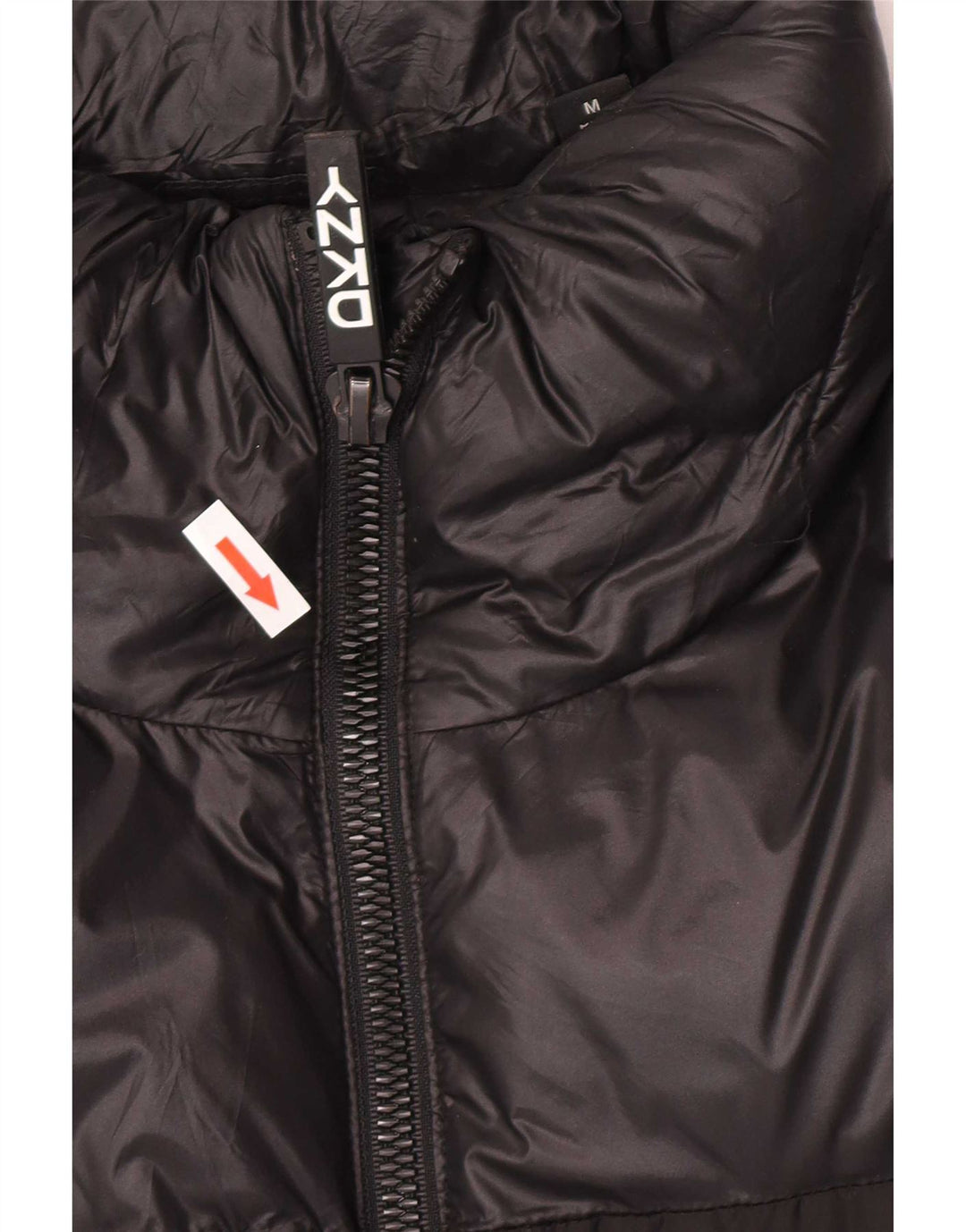 Męska wyściełana kurtka Dkny Graphic UK 38 Średni czarny nylon w blokach kolorystycznych