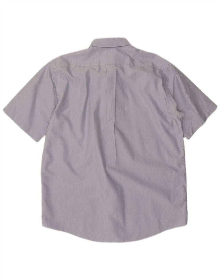 L.L.BEAN Męska koszula o tradycyjnym kroju z krótkim rękawem, rozmiar 15 1/2, średni niebieski