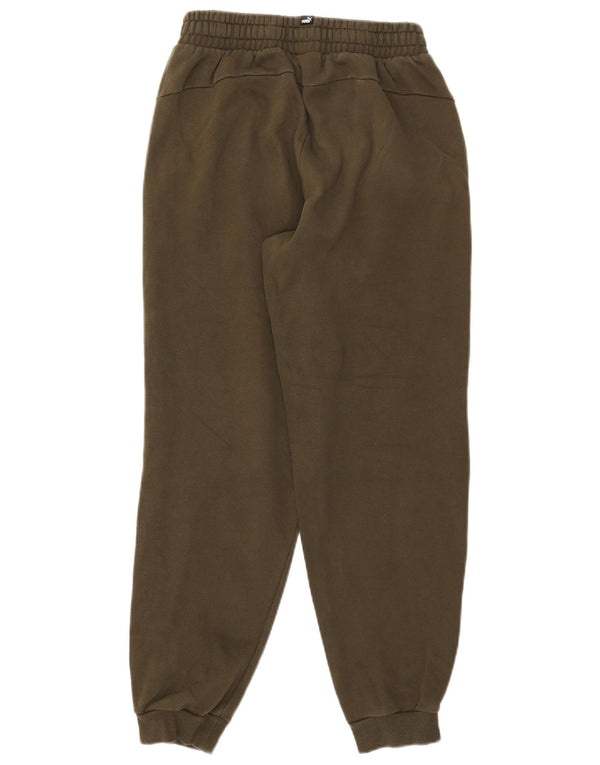 Chłopięce spodnie dresowe Puma Joggery 15-16 lat, bawełna khaki