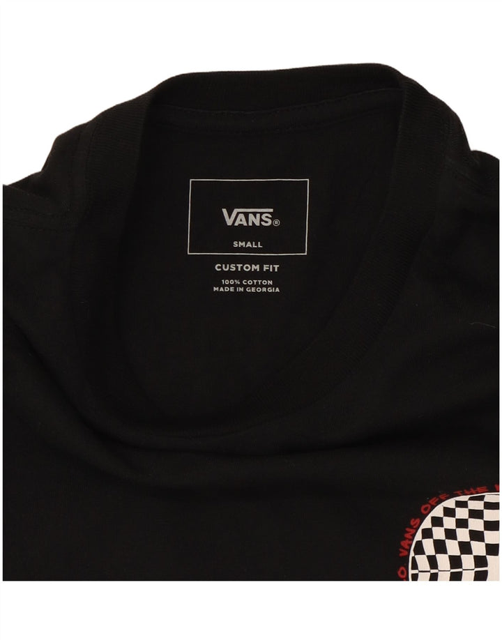 Męski T-shirt z grafiką Vans, mały, czarny, bawełniany