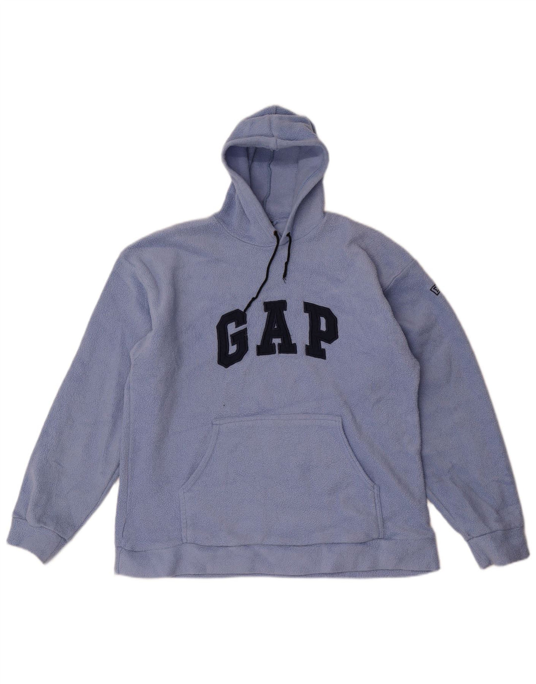 Męski sweter polarowy Gap Graphic z kapturem, duży, niebieski