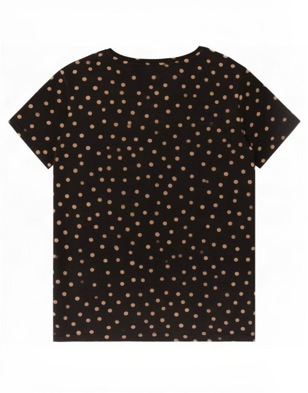 T-shirt damski Zara Top UK 18 XL, czarny w kropki