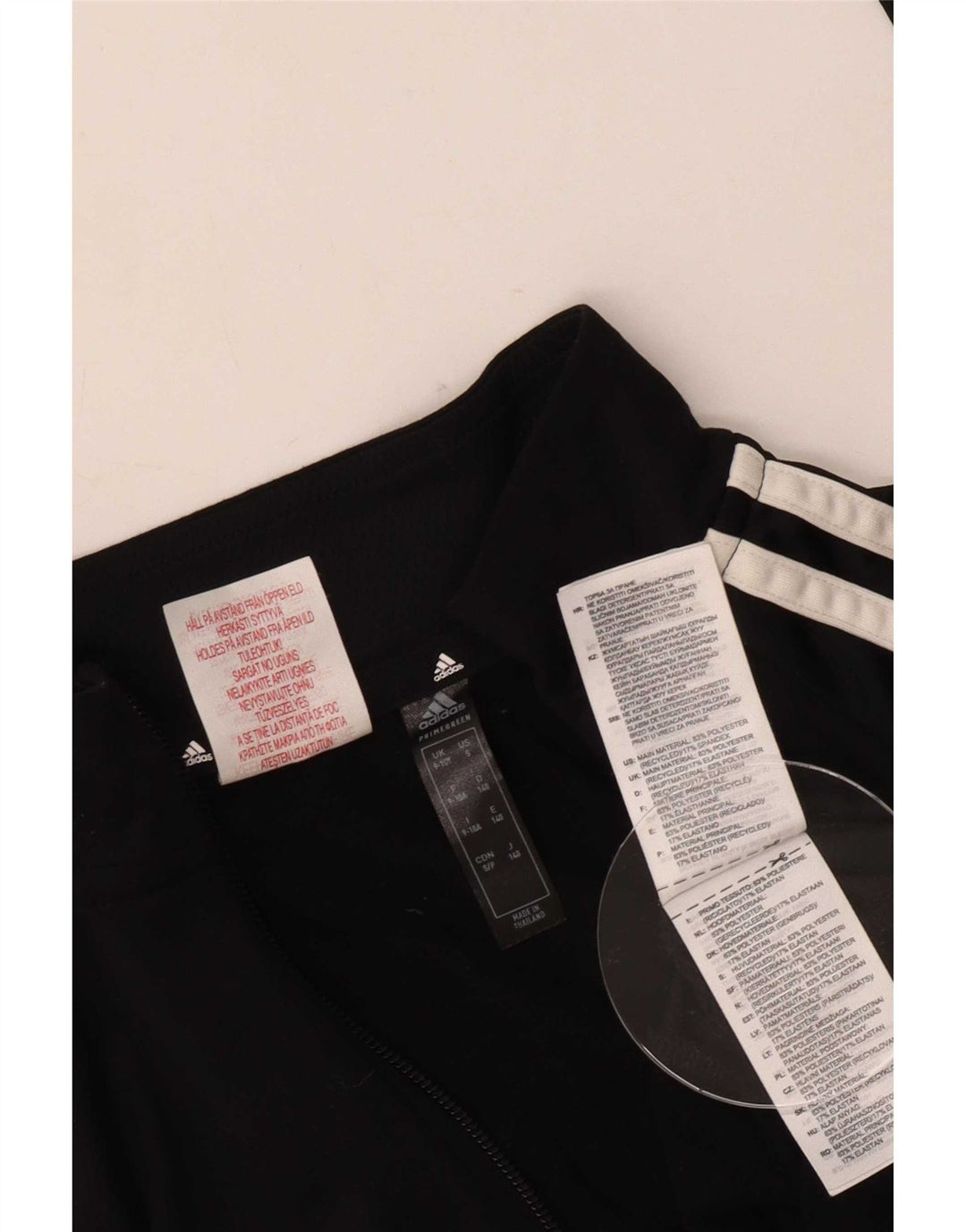 Chłopięcy dres Adidas Aeroready z zamkiem błyskawicznym na szyi, 9-10 lat, czarny