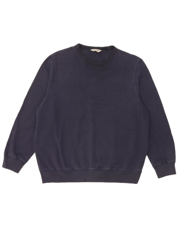 Marks & Spencer Męski sweter bluzowy 2XL granatowy, bawełniany