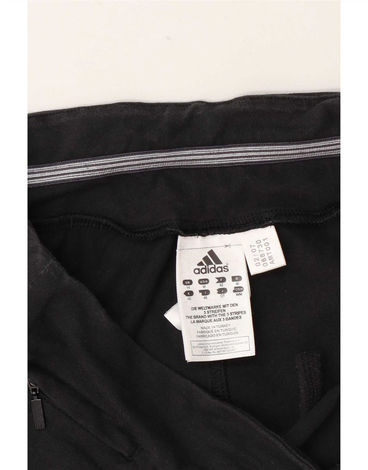 Damskie spodenki sportowe Adidas UK 14, średnie, czarne, bawełniane